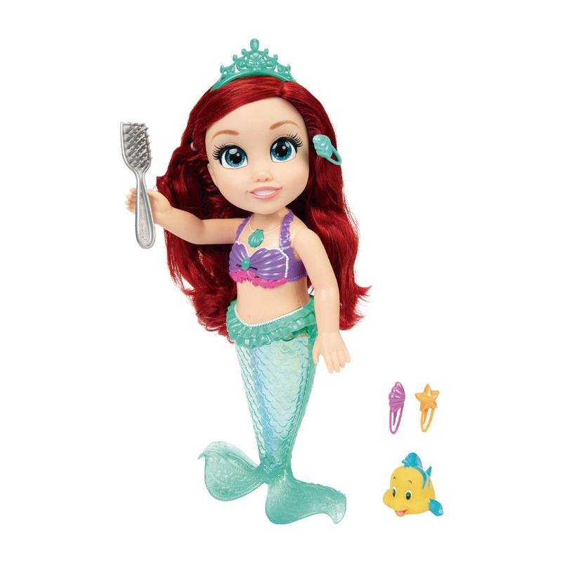 アリエル♡ Boneca Princesas Disney Ariel Musical com Luz Som e Acessórios